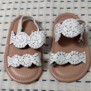 Jack Rogers White Kids Sandals